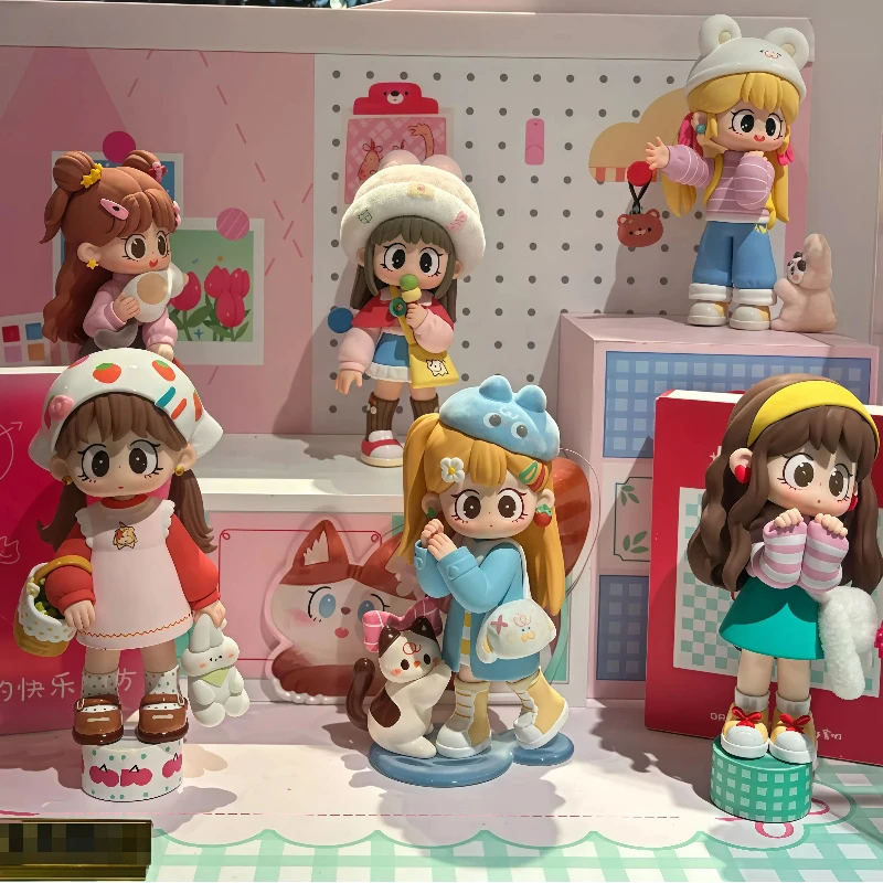 

Милая серия Milay Happy Happy Formula, слепая коробка, флокированная фигурка, загадочная аниме-кукла, украшение для домашнего рабочего стола, коллекционные игрушки