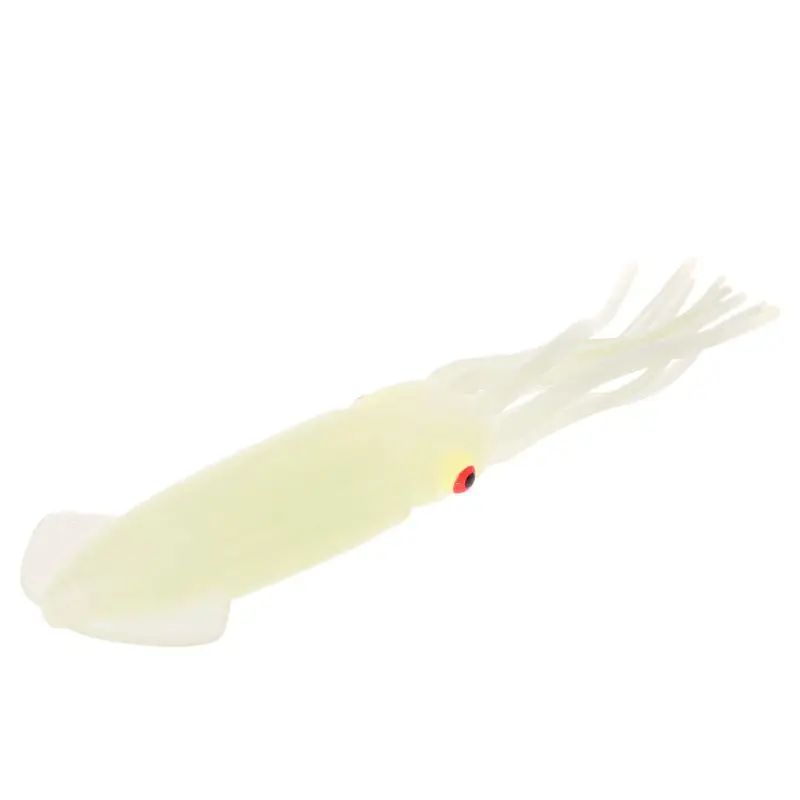 652F 1pc New 110mm B2 Fishing Octopus Squid Bodies Luminous Fish Lures Glow In Dark