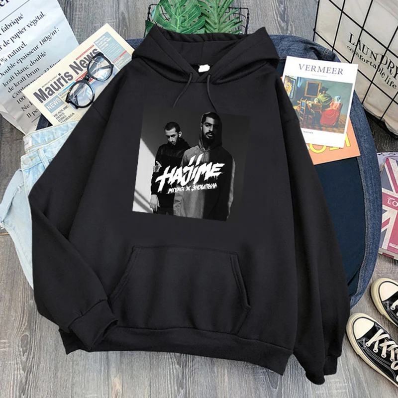 Hajime MiyaGi Andy Panda Russian Hip Hop Band Hoodies Men Fashion Cartoon Clothes Rapper Streetwear Unisex Sweatshirts Male