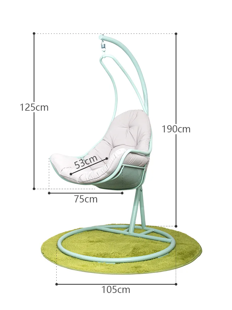 Balcony hanging chair Nordic rocking chair Swing chair Hanging basket Bird\'s Nest Indoor rocking chair