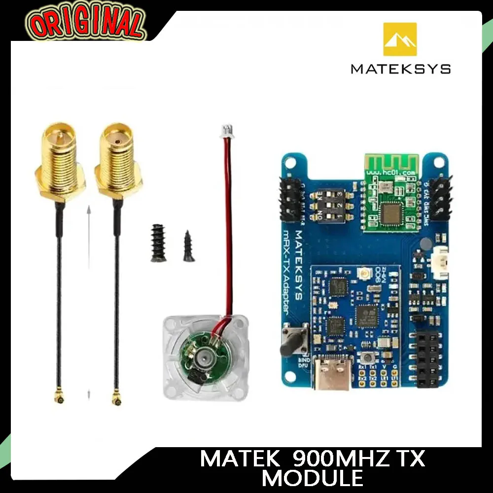 

MATEKSYS MLRS MAVLINK 900MHz TX/RX Kit | MR900-30-TX Module & MR900-30-RX Receiver | for Long Range RC Parts