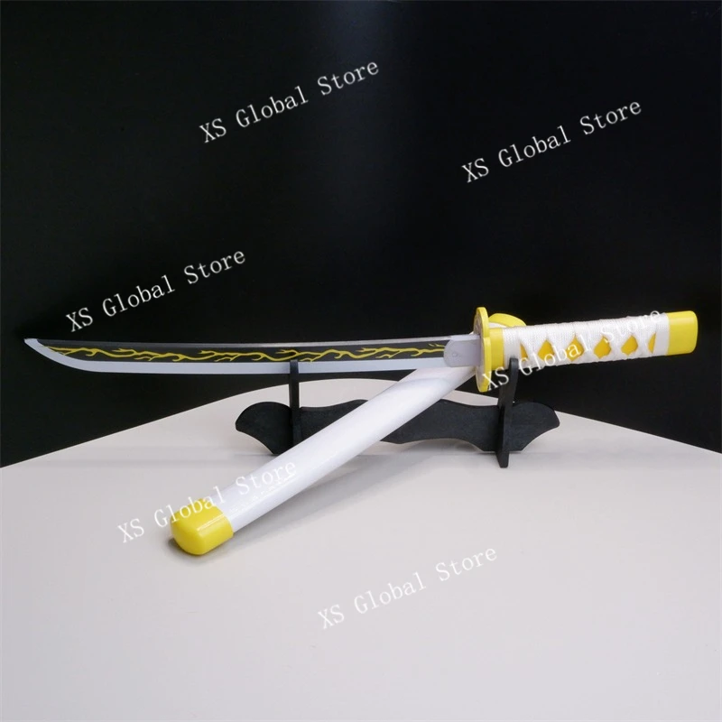 42 ซม./16.53in Demon Slayer SAMURAI ดาบไนลอนอาวุธ Props อะนิเมะอุปกรณ์ต่อพ่วงสั้น Katana รุ่นคอสเพลย์เด็กของขวัญของเล่นกลางแจ้ง