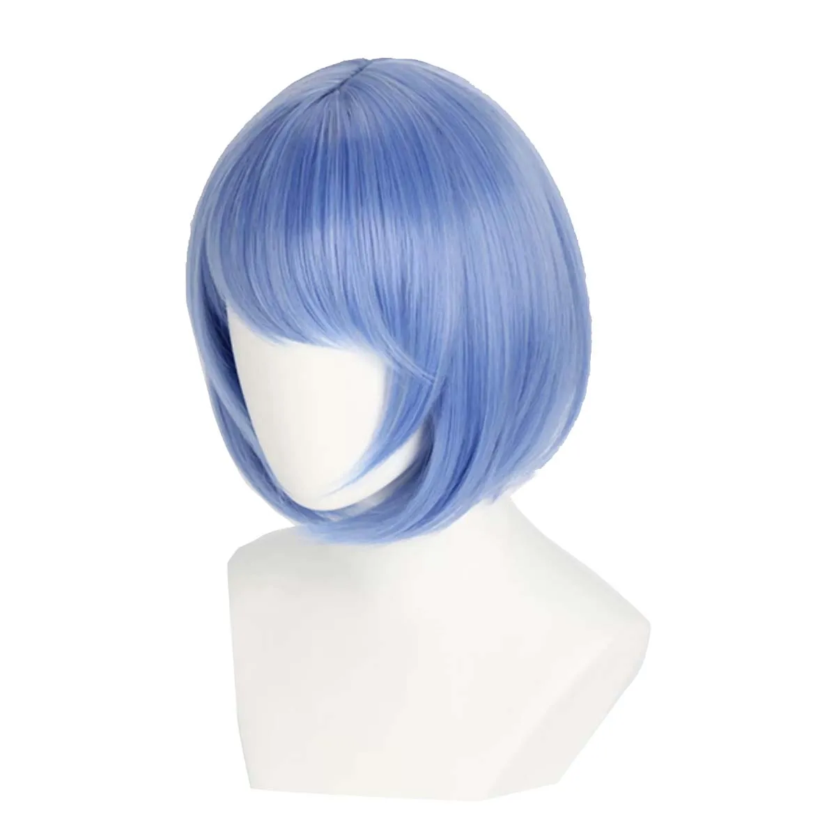 Women Game Azur Cosplay SN Chapaev Blue Bob Red Heat Resistant Hair Wig