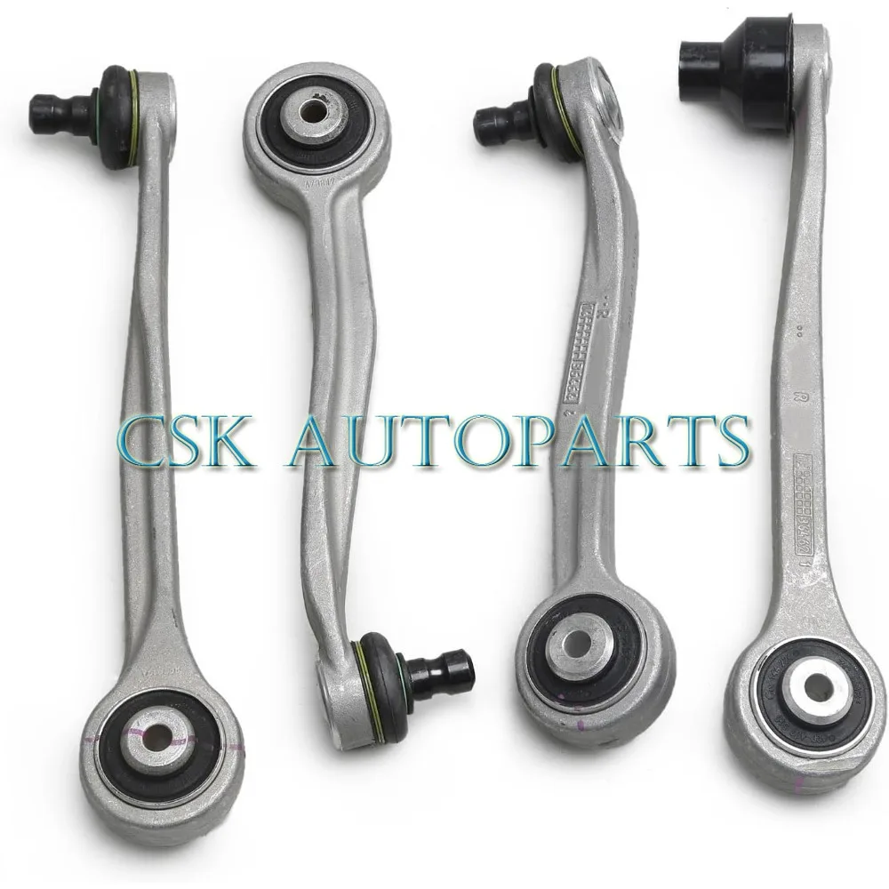 

4x Front Upper Control Arm Assembly Left Right Set For Audi A6 C6 A8 Phaeton