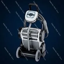 Intelligent swimming pool cleaner with 70 foot cable, rotating device to reduce tangling, and 7 cleaning modes