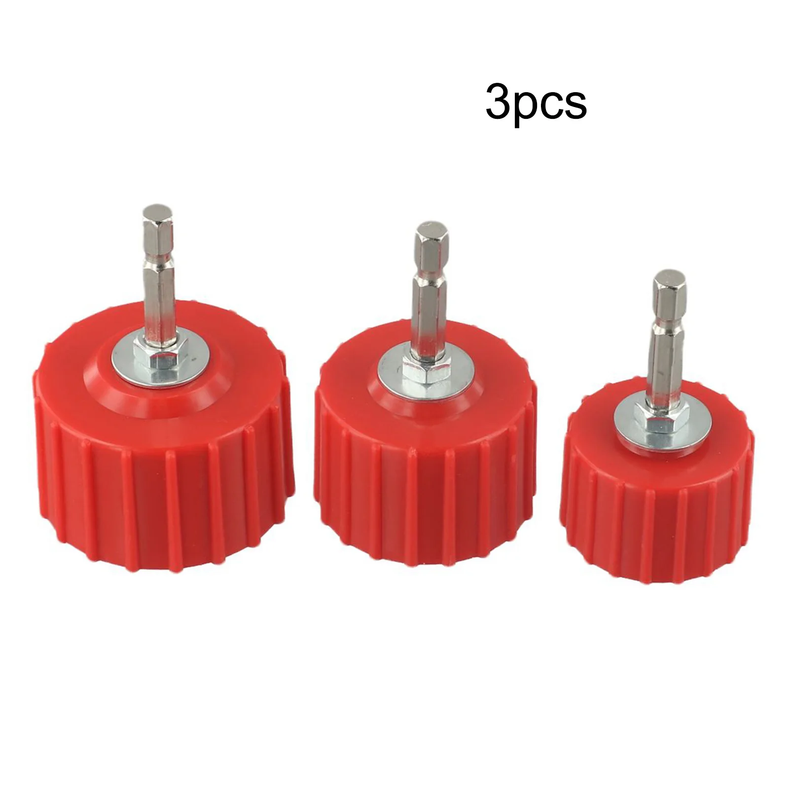 3pcs Copper Pipe Cleaner Set 1/2 3/4 1 Inch For Power Drill 1/4" Tube Cleaning Brush Copper Pipe Cleaning Kit