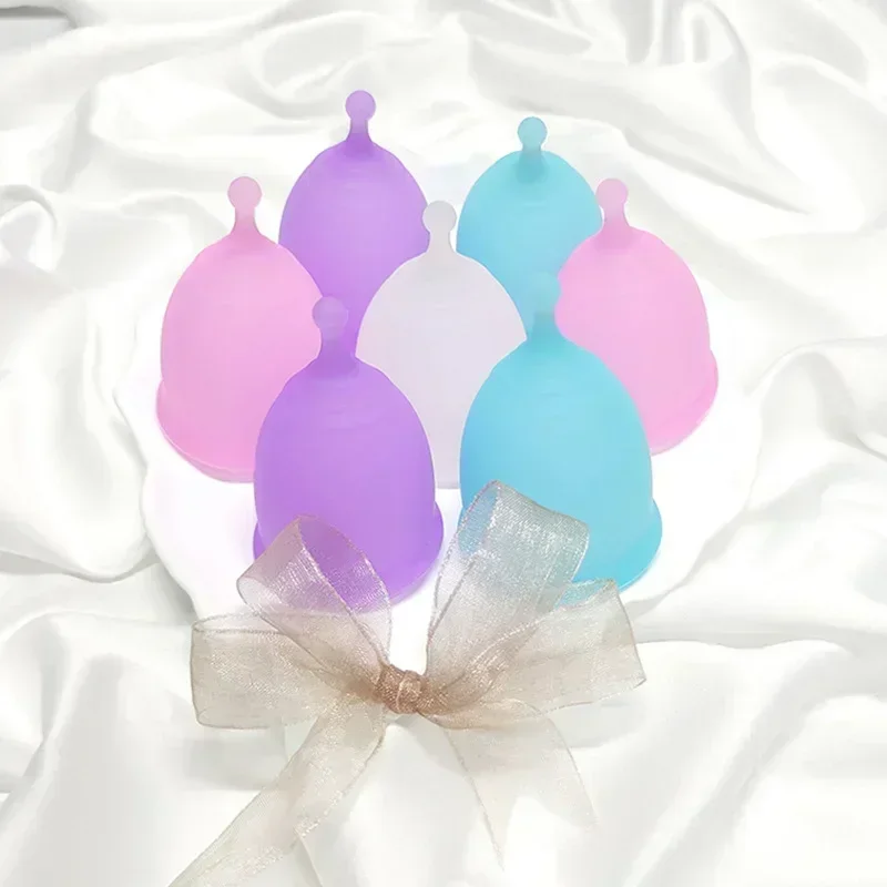 1PC Women Cup Medical Grade Silicone Menstrual Cup Feminine Hygiene Menstrual Lady Cups Health Care Period Cupp