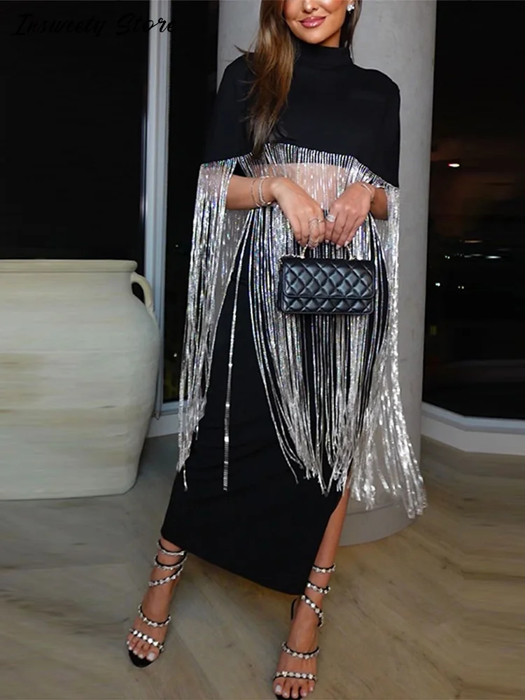 

Модный лоскутный топ с бахромой, женская водолазка без рукавов, укороченная блузка Y2K, весна 2026, новая элегантная стильная уличная одежда