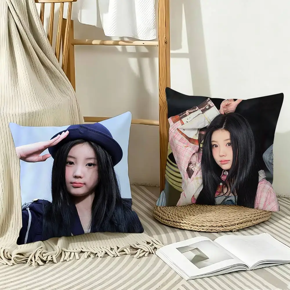 Cute Idol W-Wonhee Lee-e  Pillow Case Pattern Printed Pillowcase For Living Room Sofa Cushion Cover