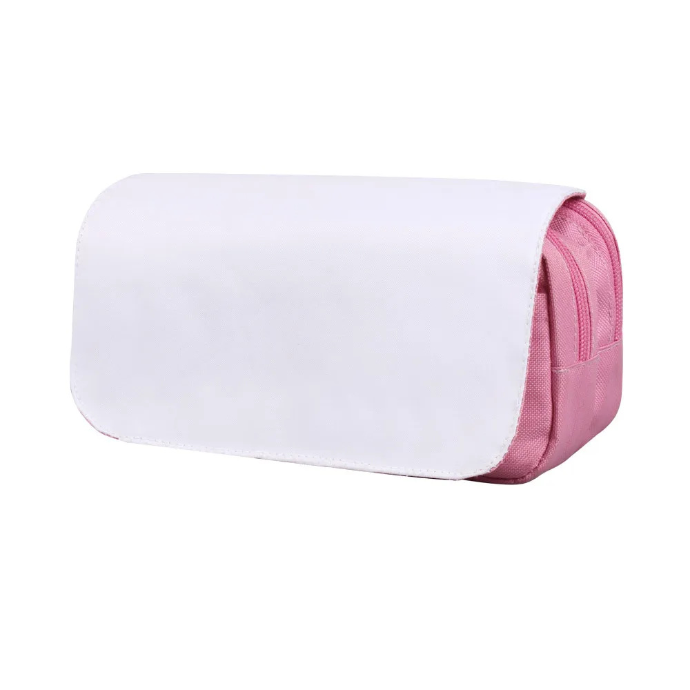 Sublimation Blank Linen Canvas Makeup Bag Heat Transfer Pencil Bag Flax Coin Purse Blanks Wholesale Make Up Bag