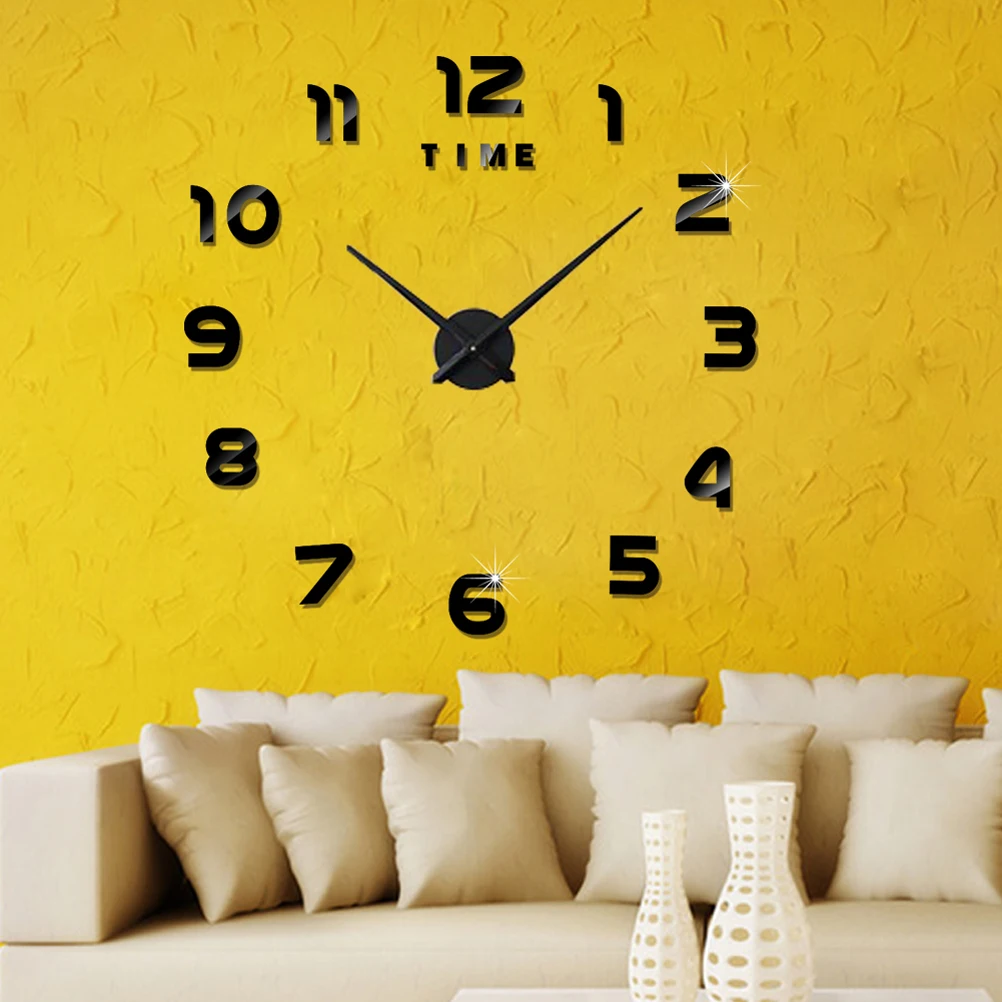 

Creative Large Acrylic Mute Wall Clock Modern Simple Design For Bedroom Living Room Office Home Decor Stable Easy