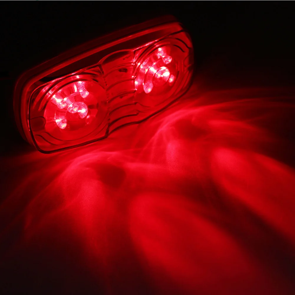 Accessories Side Marker Light 1.5W 2Pcs ABS+PC Lampshade Amber/red/white F5 LED Front Rear Side Marker Light Exquisite