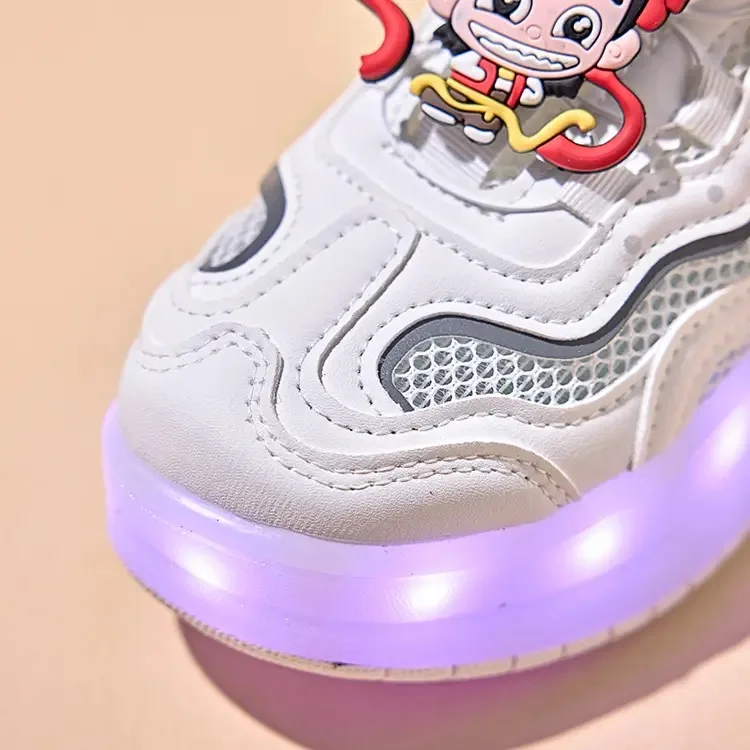 Patines de patinaje a la moda, cómodos, absorbentes del sudor y transpirables, bonitos dibujos animados, para niñas y niños mayores, zapatillas de deporte