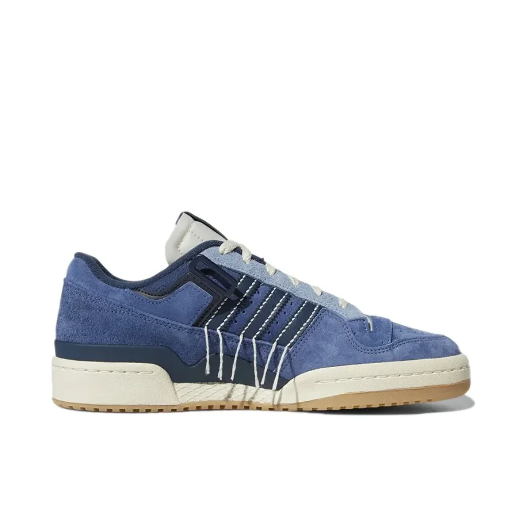 Adidas-Chaussures basses FORUM 84 pour hommes et femmes, baskets basses, tendance, confortables, polyvalentes, décontractées, bleues