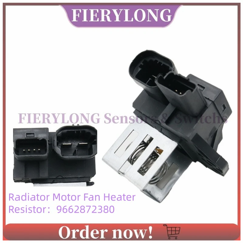 Ventilador de Radiador y Calefacción 9662872380 para Citroën Berlingo C1 C4 DS4 Jumpy Peugeot 108 3008 307 5008 Expert Partner Traveller