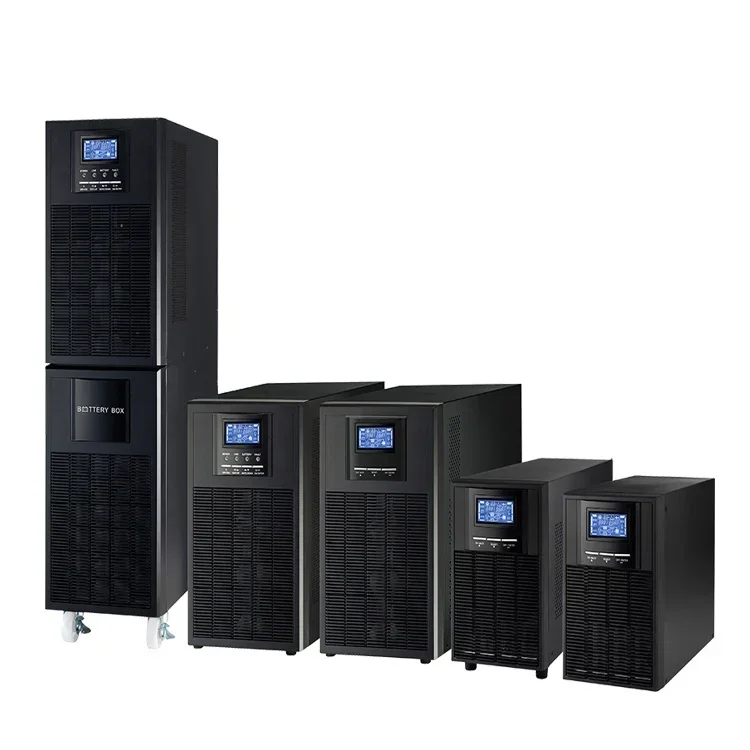 Green Energy Online Fuente de alimentación ininterrumpida UPS Monofásico 10KVA 9KW Solución de energía de respaldo de bajo consumo