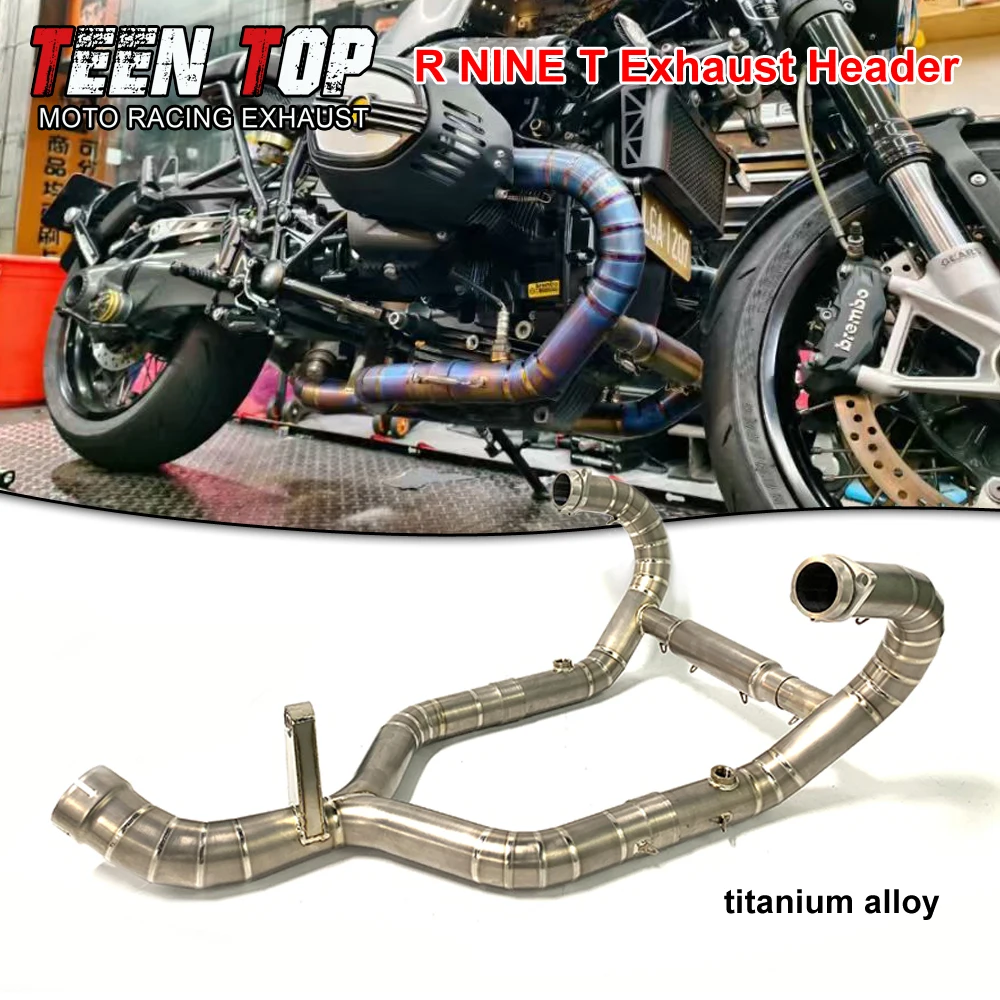 R NINE T Exhaust Header Connect to Original Titanium Alloy For BMW R NINE T Exhaust Elbow Motorcycle Escape r nine t Tube