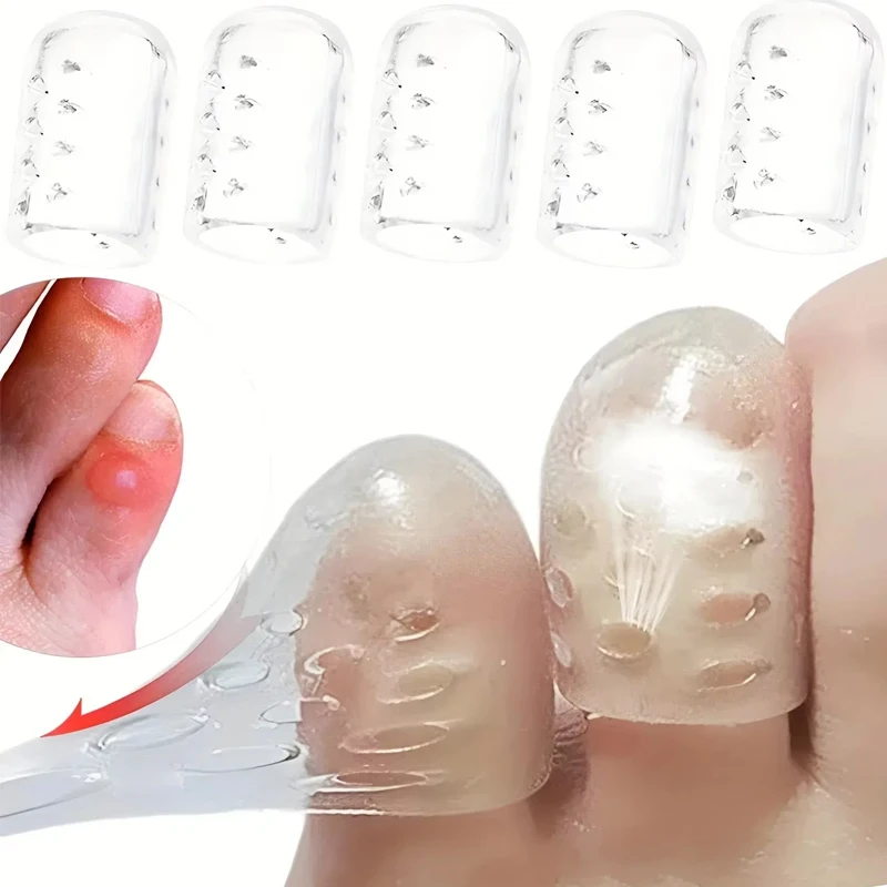 Silikon Finger Zehenkappe Schutz Abdeckung Daumen Hülse Mais Blasen Schmerzlinderung Zehenrohr Bunion Korrektur Fußpflege – Detail 3