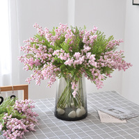 38CM Acacia Bean Artificial Flower Pastoral Hotel Home Wedding Decoration Ornament Hand Tie Family Hand Bouquet Shooting Props