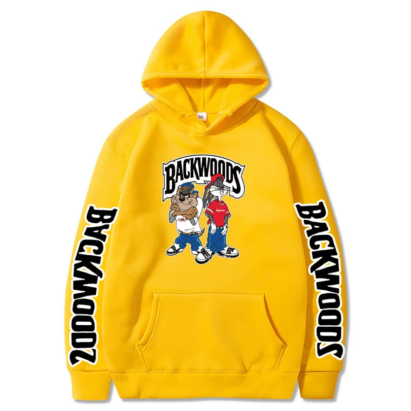 Anime Cartoon Backwoods Rick Morty Printed Fashion Hoody Couple Men Pullover Hoodies Sweatshirts Hip Hop Streetwear