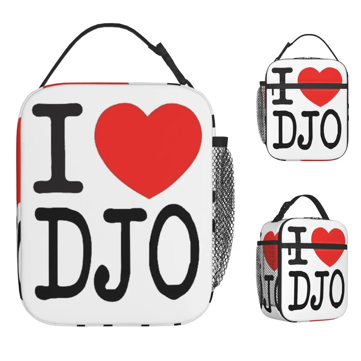 

Сумка для обеда I Love Djo для мужчин, с принтом, повседневная, для школы, портативная, термосумка из оксфорда, сумка-тоут