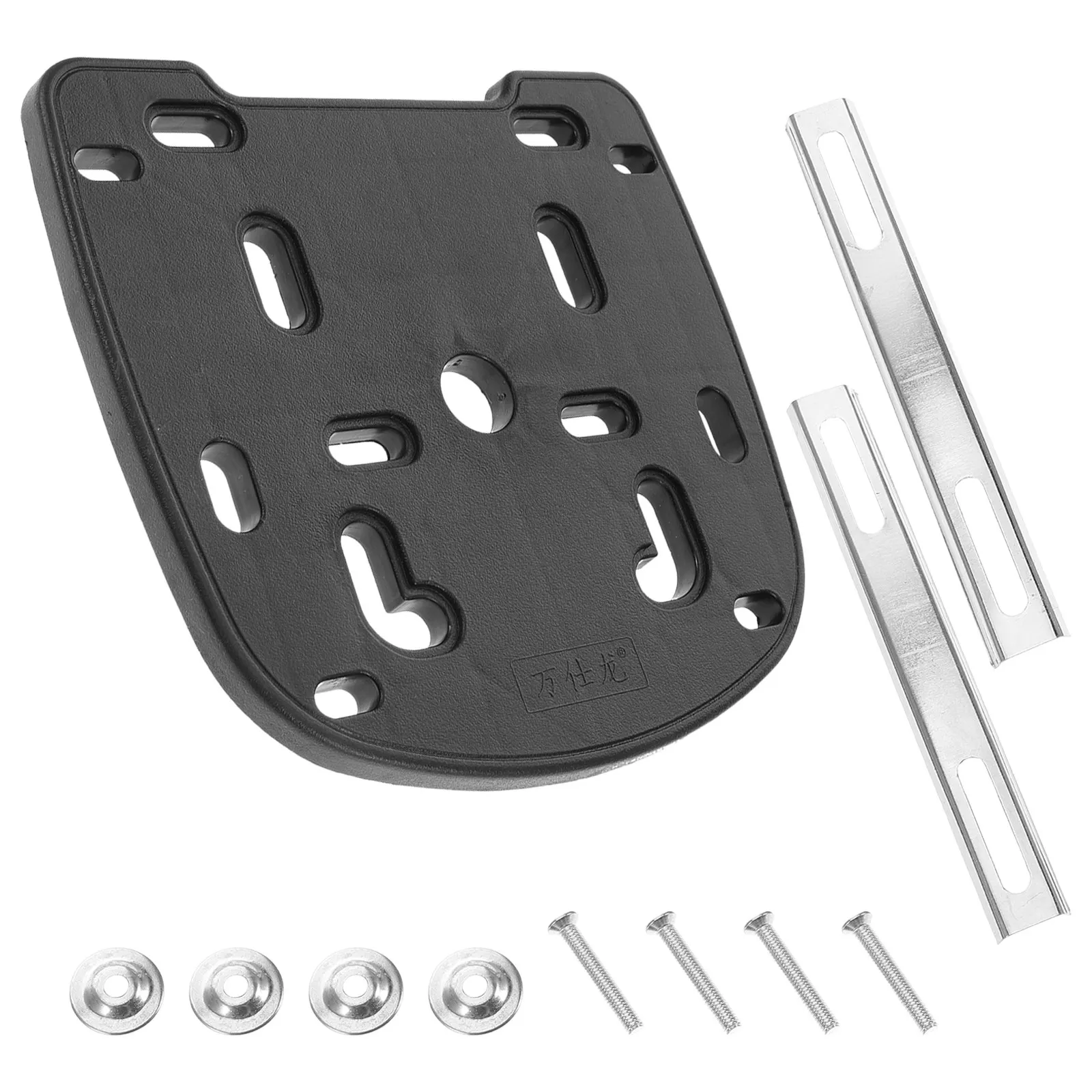 

1Set Heavy Duty Waterproof Motorcycle Rear Plate with Fixing Strips Screws for Universal Top Case Tail Box Trunk