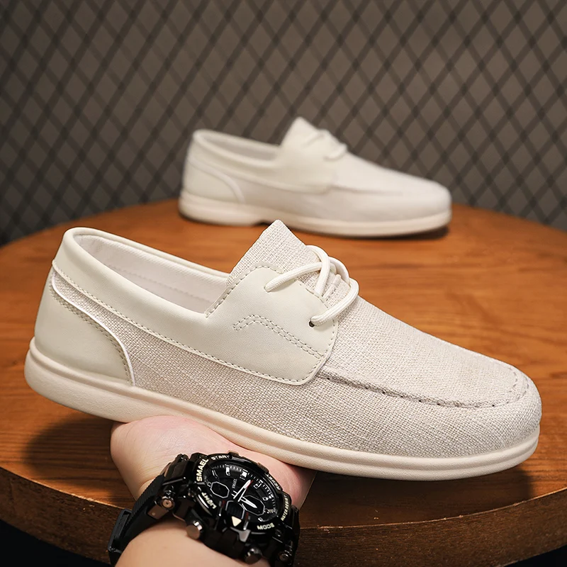 

Summer Fashion Wear-resistant Men Casual Shoes Designer Soft Work Walking Shoes Breathable Men Loafers Comfortable Driving Shoes