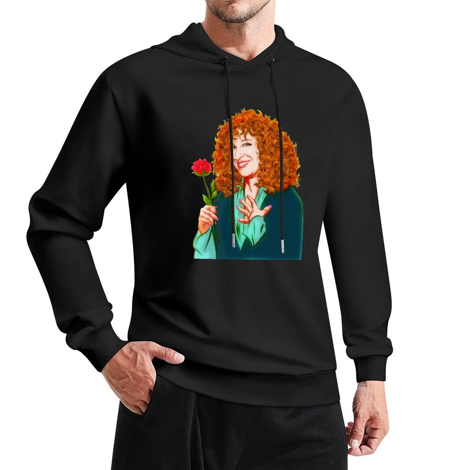 

Bette Midler - An illustration by Paul Cemmick Pullover Hoodie mens clothes new hoodies and sweatshirts