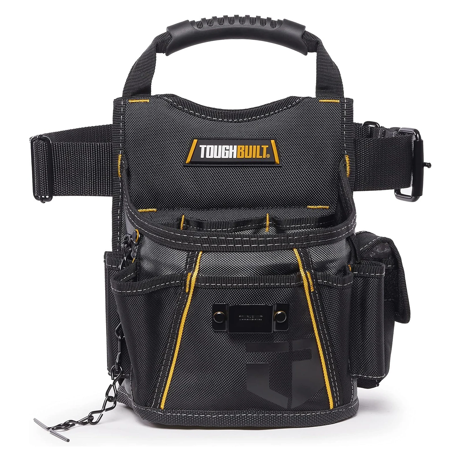 TOUGHBUILT TB-316-2 Multifunctional Waist Pack + Belt Storage Bag Thickened Wear-resistant Tool Bag Hand Tool Accessory Kit