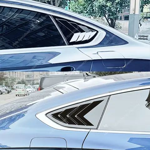 아우디 A5 S5 B9 Sportback 2016-2024 자동차 스타일링 ABS 뒷 창 루버 후면 삼각형 창 그늘 스포일러 바디 키트 튜닝