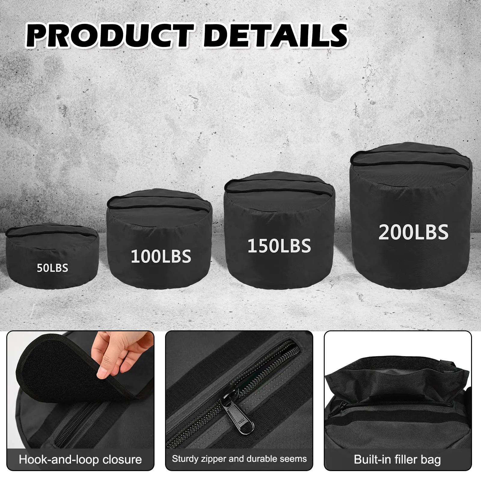 Training Sandbags Power Bag Heavy Duty Workout Crosstraining Fitness Exercise Military Conditioning