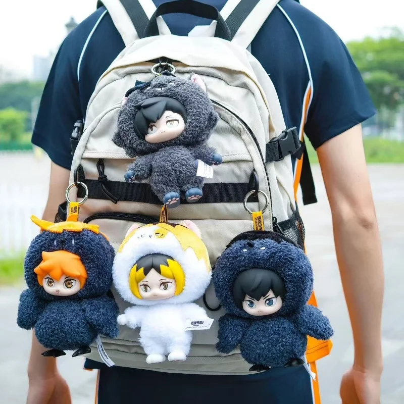 Vente chaude véritable jeunesse poubelle décharge bataille série vinyle peluche Hinata Shoyo peluche sac à dos pendentif pour offrir comme cadeau à un ami
