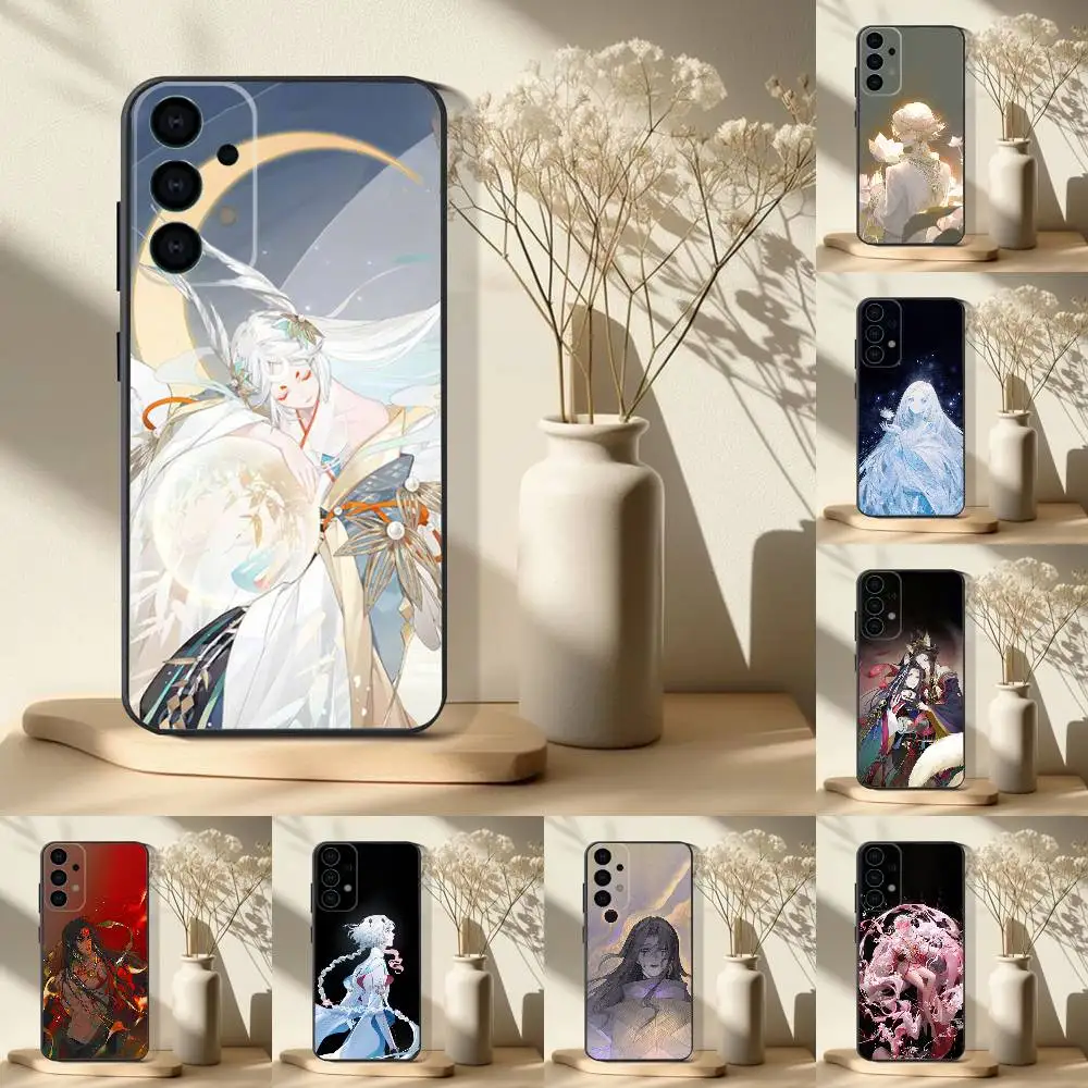 

Game Onmyoji Phone Case For Samsung S 25,24,23,22,30,21,10,9,Ultra,Plus,Lite,FE,4,5 G Soft Black Case