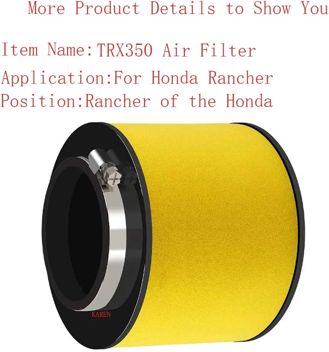 TRX350 Air Filter Compatible for Honda Rancher TRX350FE TRX350FM TRX350TE TRX350TM 2000 2001 2002 2003 2004 2005 2006 Replace 17