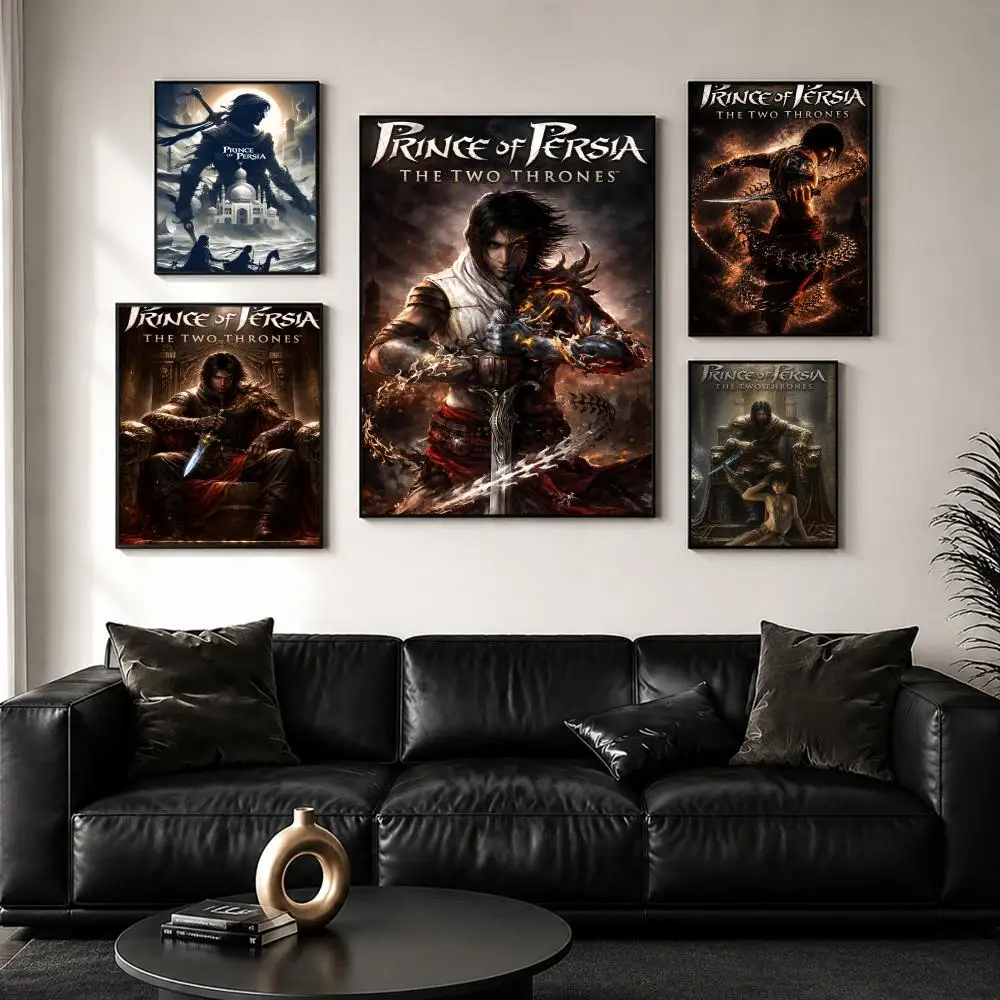 Game P-Prince O-Of Persia Painting Calligraphy Wall Art Canvas Poster Premium Home Decor Print for Living Room Bedroom