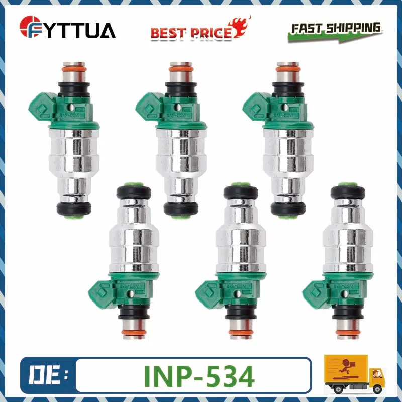 4/6PCS Fuel Injector INP-534 SDH240 MD189021 INP534 For Mitsubishi Montero SR 3.5L V6  Gas 1994-1996