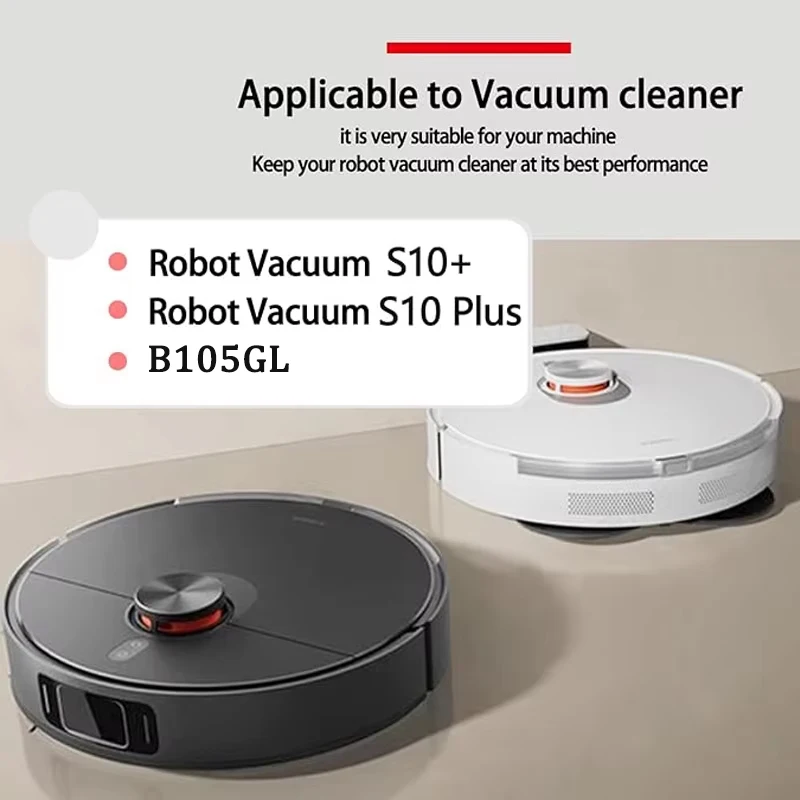 For Xiaomi S10+/S10 Plus/B105GL Robot Vacuum Cleaner Accessories Main Brush HEPA Filter Side Brush Mop Cloth Replacement Parts view 2