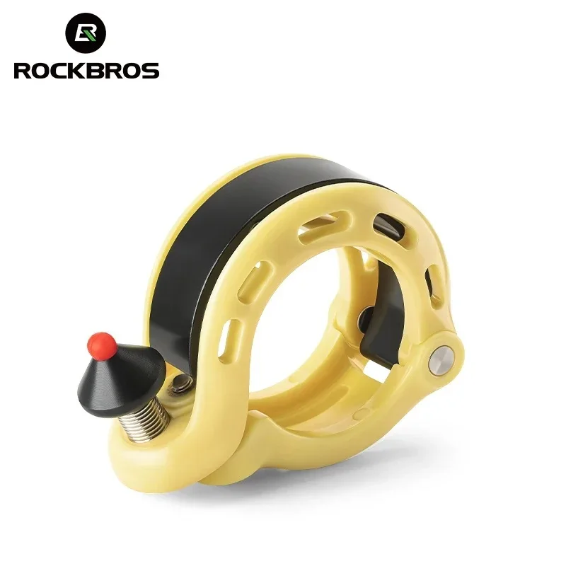 ROCKBROS Bike Bell MTB Cycling Horn Bicycle Handlebar Bell Q-Type Hidden Bell Safety Anti-Slip Bike Bell Accessories