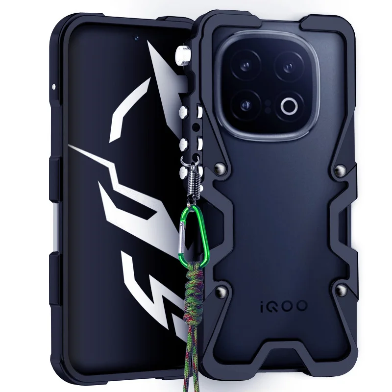 Armor Screw Metal Bumper Aluminum Frame Case Shockproof Cover For vivo IQOO 13 12 11 11s 10 9 , IQOO 12 11 10 9 Pro