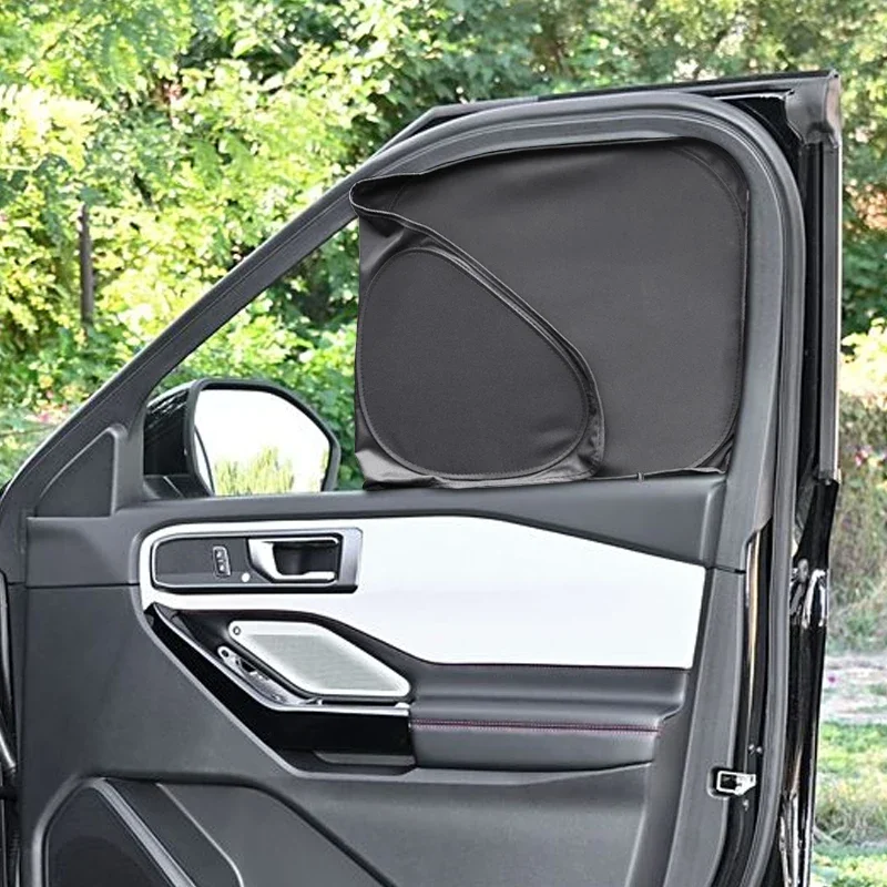 

Car Black Window Privacy Sunshade Anti-UV Heat Insulation Protect Cover Auto Interior Accessories For Ford Explorer 2014-Present
