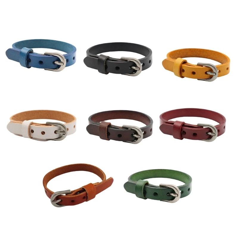 Soft Leather Strap Bracelet Elegant Wrist Jewelry Leather Wristband Everyday Wear Bracelet Suitable for Various Occasion