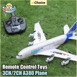 3Ch 2Ch A380 Rc Plane Glider Airplanes Remote Control Foam Aircraft Fixed Wing Aircraft 6 Gyroscope Model Airplane Toys Hobbies