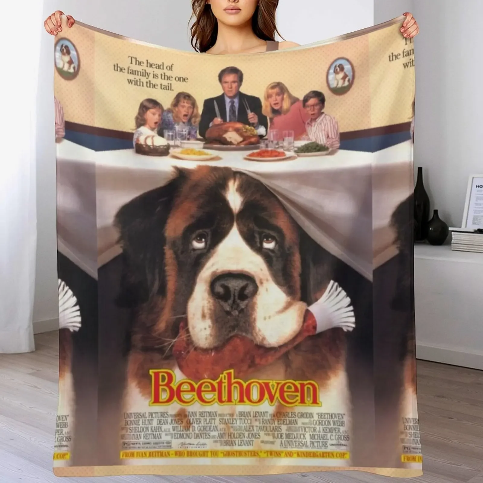 

Beethoven Dog Movie Throw Blanket Flannel Fleece Soft Warm Throw Blanket