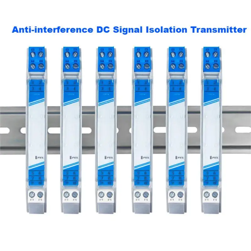 Analog Signal Converter 4-20ma to 0-10V 0-5V Signal Isolator 35MM Din Rail Voltage Current Signal Conditioner GLK