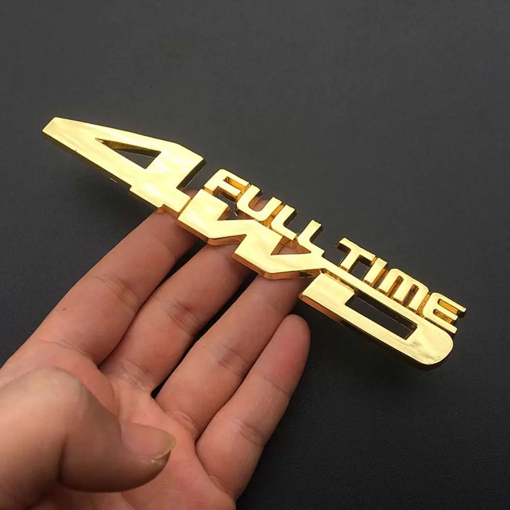 Decorative Tag Metal Badge Decals 4WD Metal Car Sticker Car Side Fender Decal 3D Stereo Car Sticker Rear Trunk Emblem