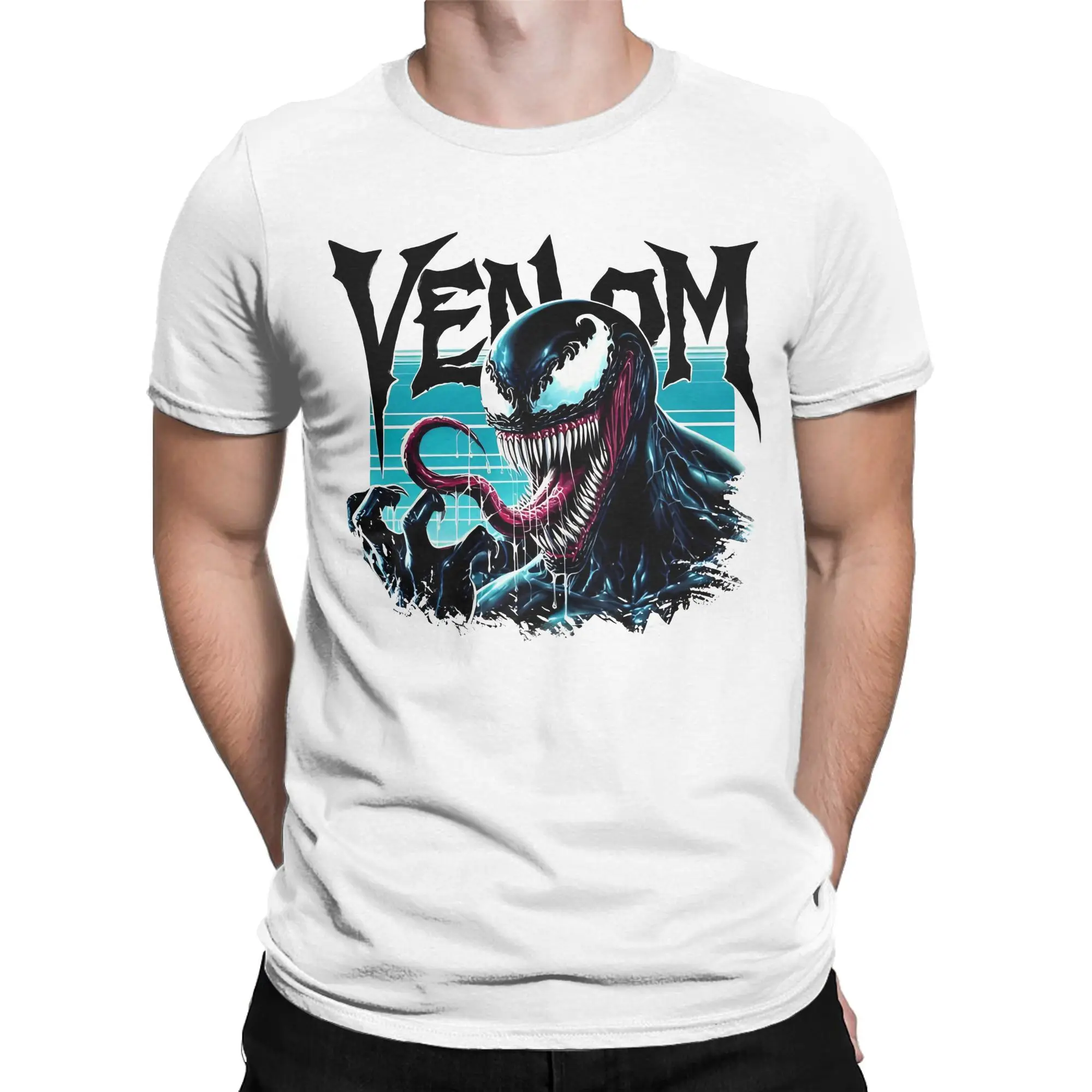 Funny Venom Symbiote Ready For Carnage Parasite Spider T Shirt Men 100% Cotton Short Sleeve  Round Neck Summer Tops