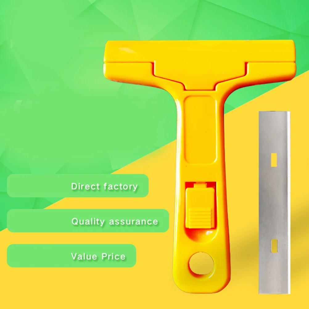 5 قطعة مكشطة التنظيف مقبض بلاستيكي الثقيلة جدار سكينة معجون للبلاط لاصق الزجاج الرخام أداة إزالة البقع أداة اليد