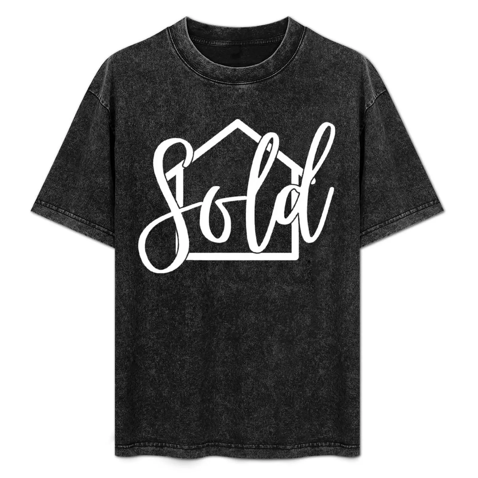 

Футболка для агентов по недвижимости и риелторов с надписью "Дом продан", повседневная футболка на День Благодарения