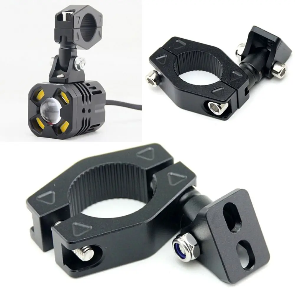 Practical Aluminum Alloy Motorcycle Spotlight Bracket Black 20mm-33mm Turn Signals Mount Fixed Racks Motorcycle Accessories