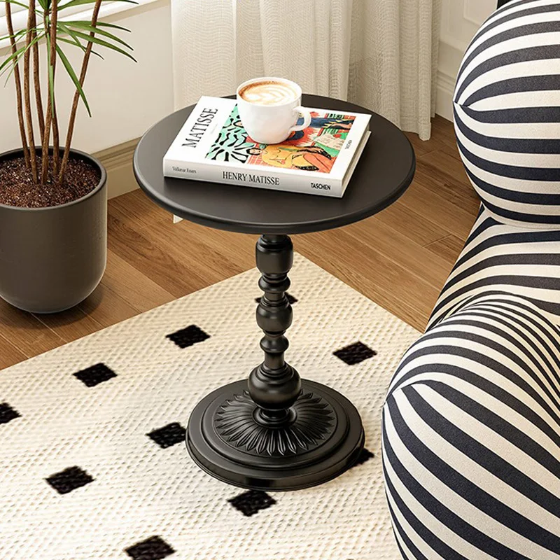 

Nordic Iron Corner Tables Retro Living Room Coffee Table Creative Mobile Sofa Bedside Mini Table Bedrrom Household Furniture